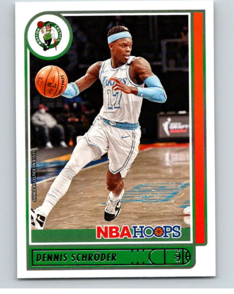 2021-22 Panini Hoops #156 Dennis Schroder Boston Celtics V87922 Image 1