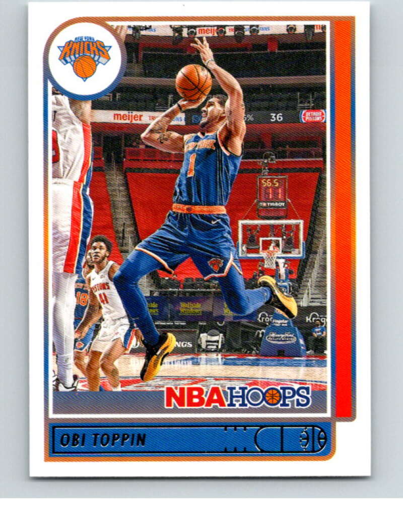 2021-22 Panini Hoops #177 Obi Toppin New York Knicks V87934 Image 1
