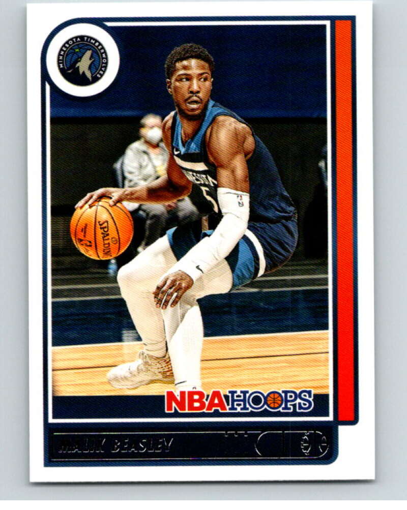 2021-22 Panini Hoops #181 Malik Beasley Minnesota Timberwolves V87936 Image 1