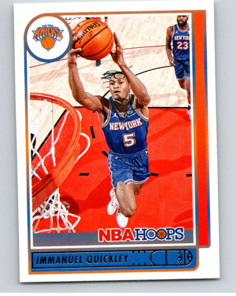 2021-22 Panini Hoops #187 Immanuel Quickley New York Knicks V87941 Image 1