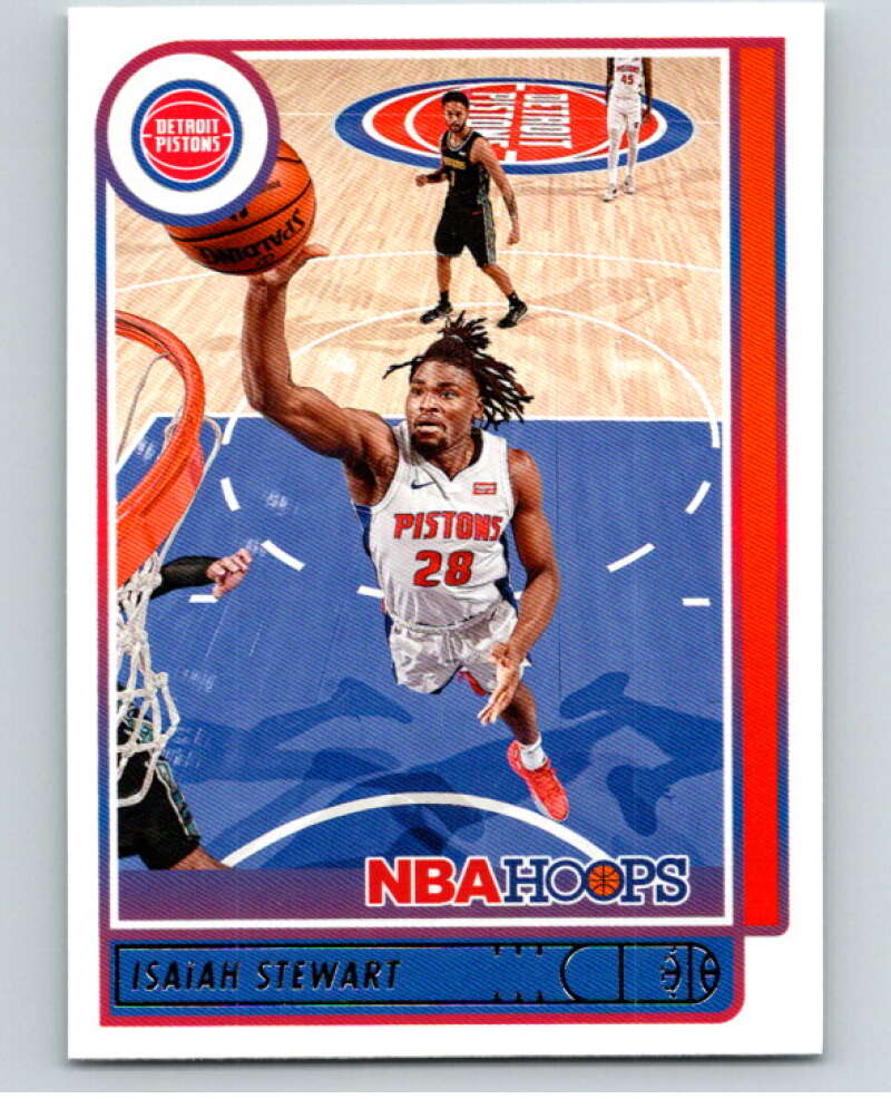 2021-22 Panini Hoops #195 Isaiah Stewart Detroit Pistons V87945 Image 1