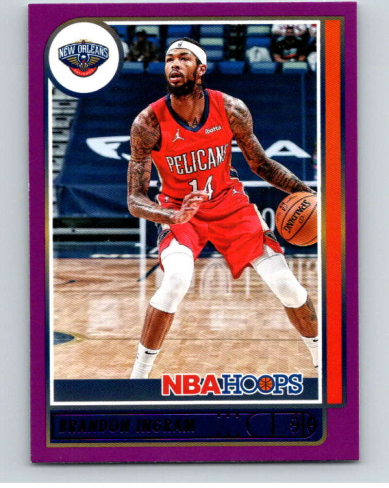 2021-22 Panini Hoops Purple #74 Brandon Ingram Pelicans V87949 Image 1