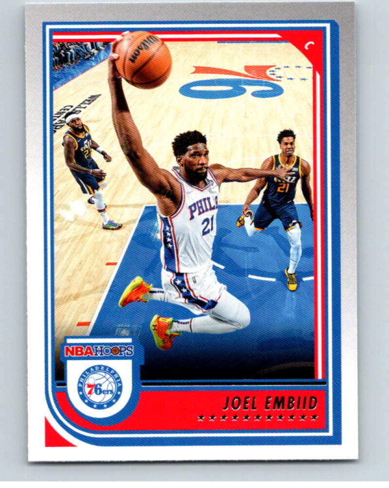 2022-23 Panini NBA Hoops #30 Joel Embiid Philadelphia 76ers V87967 Image 1