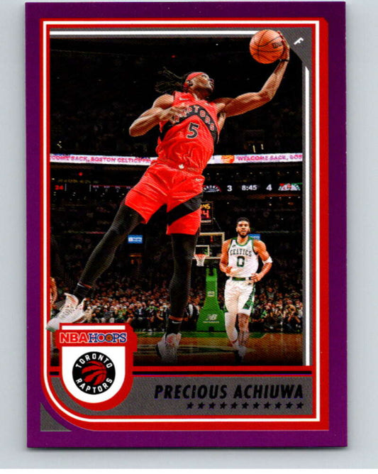 2022-23 Panini NBA Hoops Purple #41 Precious Achiuwa Raptors  V87972 Image 1