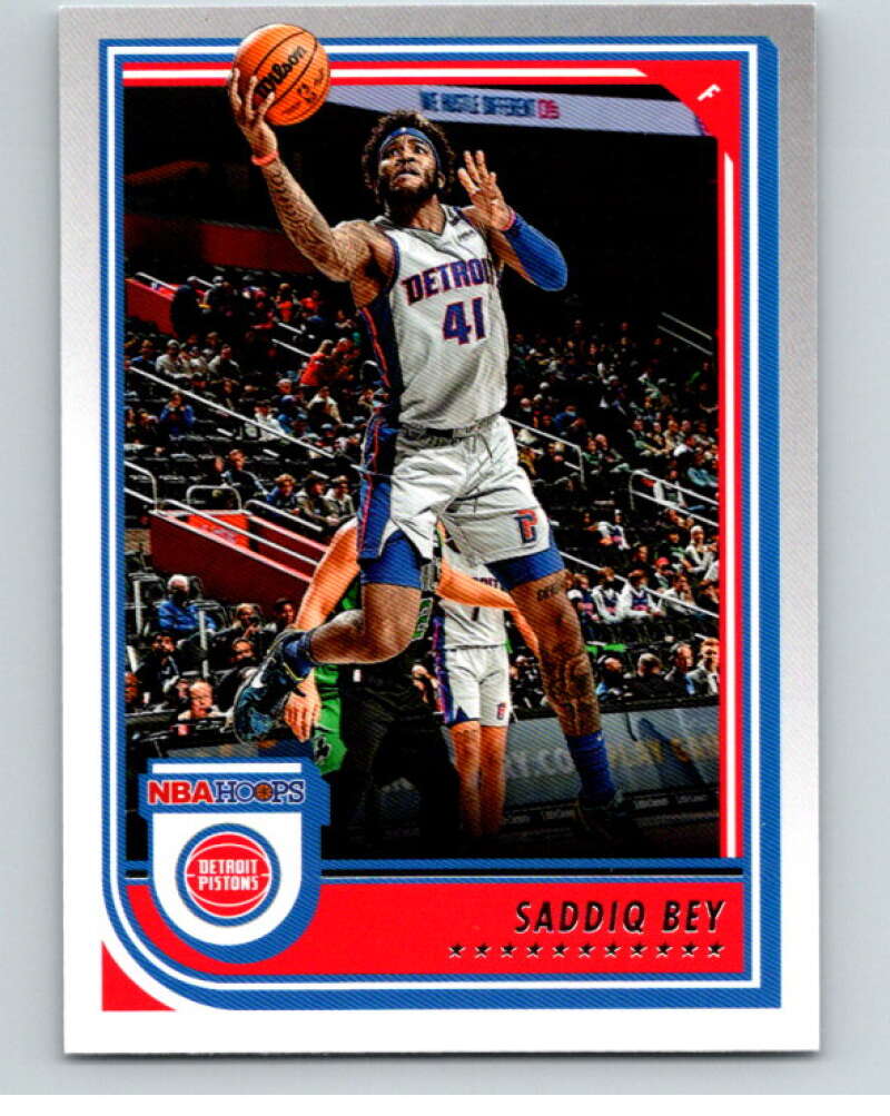 2022-23 Panini NBA Hoops #62 Saddiq Bey Detroit Pistons V87985 Image 1