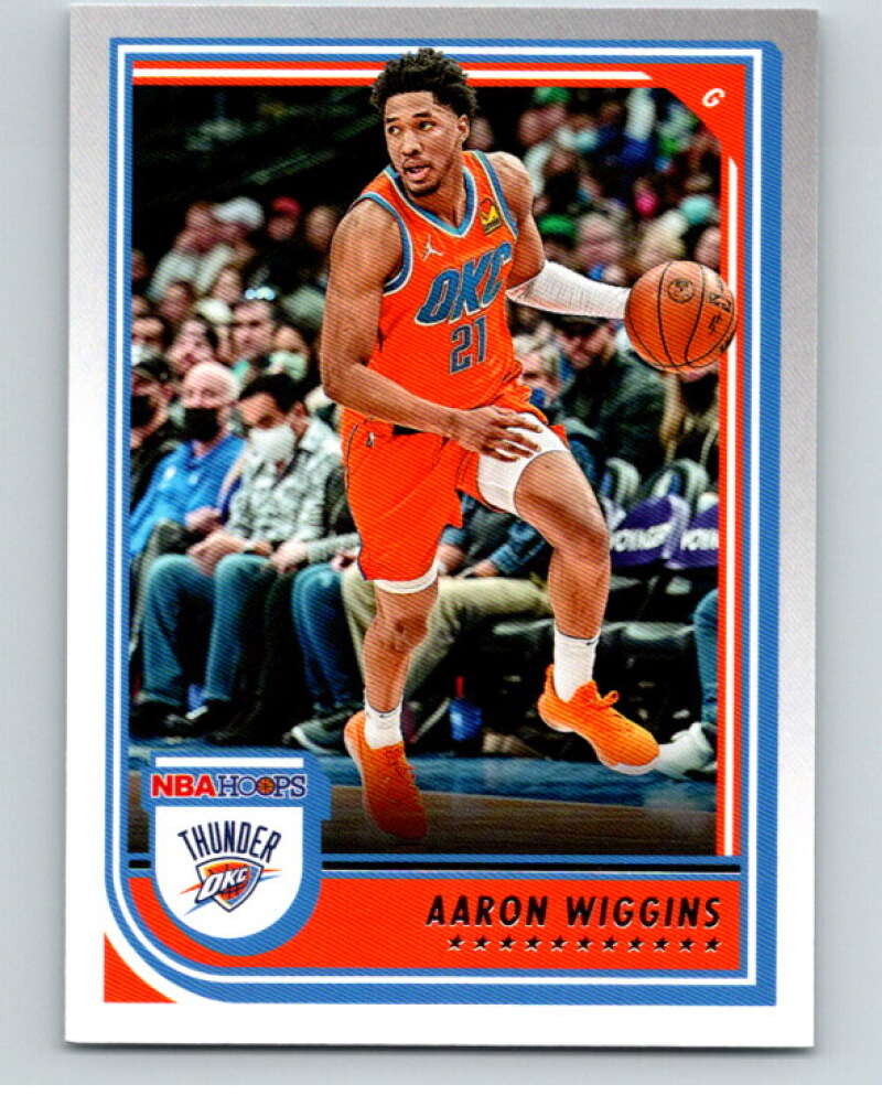 2022-23 Panini NBA Hoops #206 Aaron Wiggins Thunder V88062 Image 1