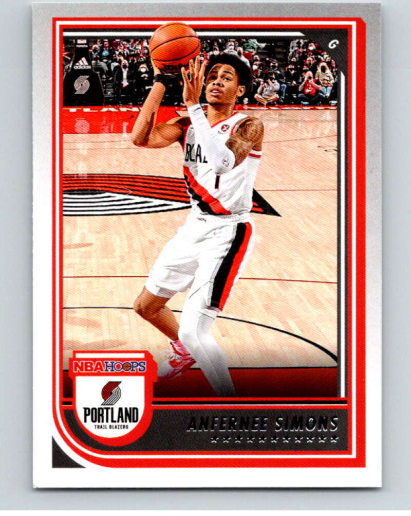 2022-23 Panini NBA Hoops #210 Anfernee Simons Blazers V88064 Image 1