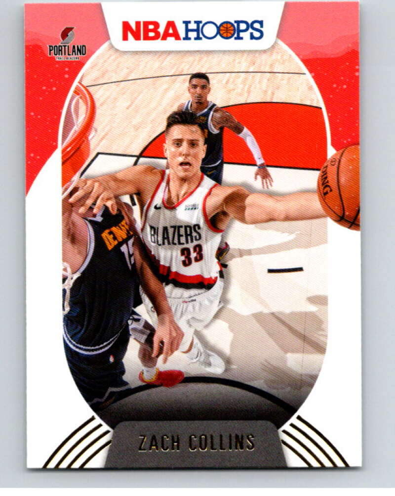 2020-21 Panini Hopps Gold #3 Zach Collins Portland Trail Blazers V88216 Image 1