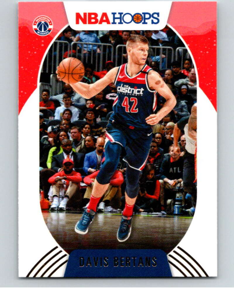 2020-21 Panini Hopps Gold #124 Davis Bertans Washington Wizards V88257 Image 1