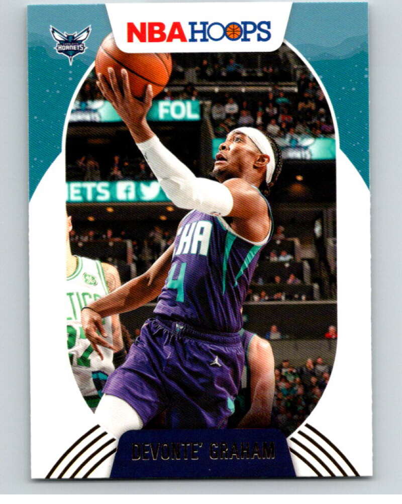 2020-21 Panini Hopps Gold #190 Devonte' Graham Charlotte Hornets V88278 Image 1