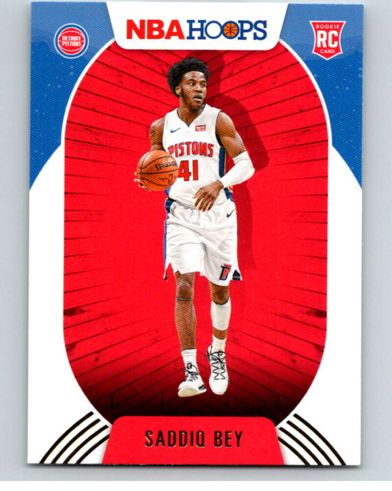 2020-21 Panini Hopps Gold #237 Saddiq Bey RC Rookie Detroit Pistons V88286 Image 1