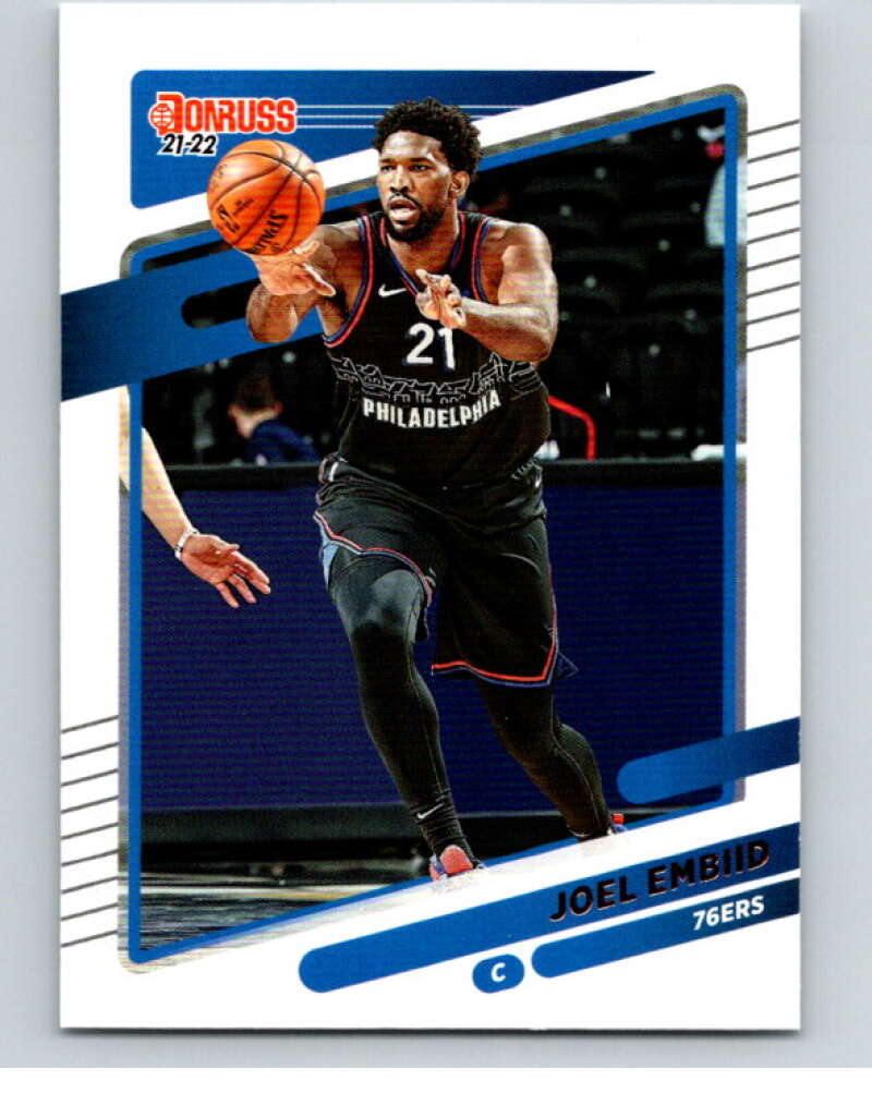 2021-22 Donruss #1 Joel Embiid Philadelphia 76ers V88288 Image 1
