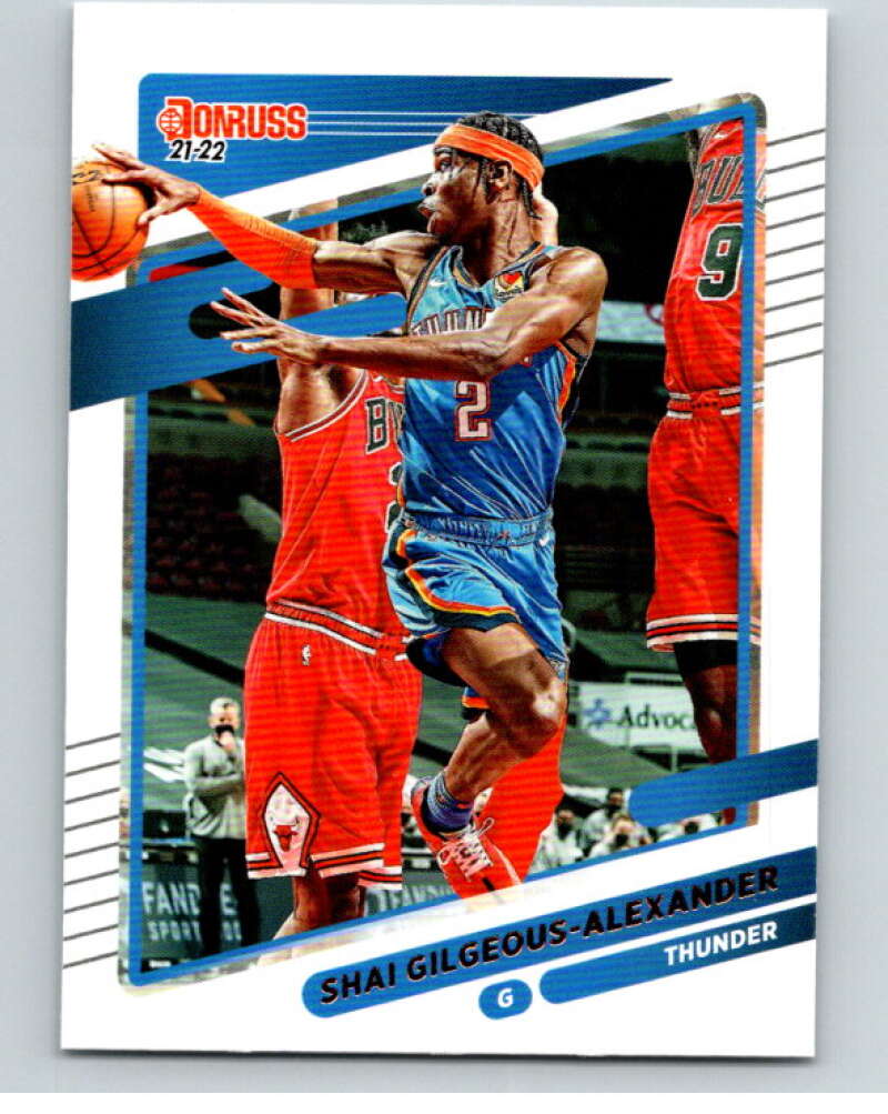 2021-22 Donruss #23 Shai Gilgeous-Alexander Oklahoma City Thunder V88297 Image 1