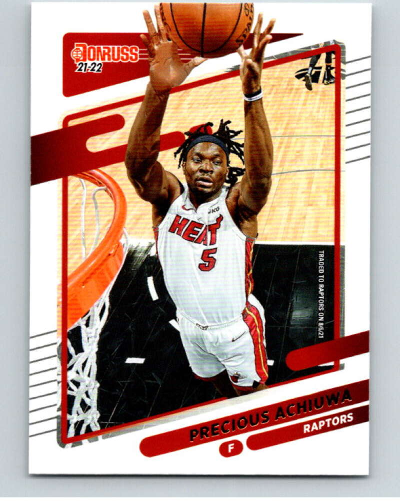 2021-22 Donruss #24 Precious Achiuwa Toronto Raptors V88298 Image 1