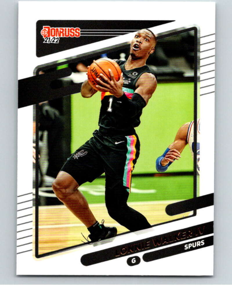 2021-22 Donruss #25 Lonnie Walker IV San Antonio Spurs V88299 Image 1