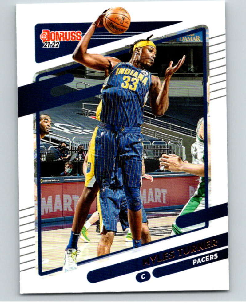 2021-22 Donruss #34 Myles Turner Indiana Pacers V88303 Image 1