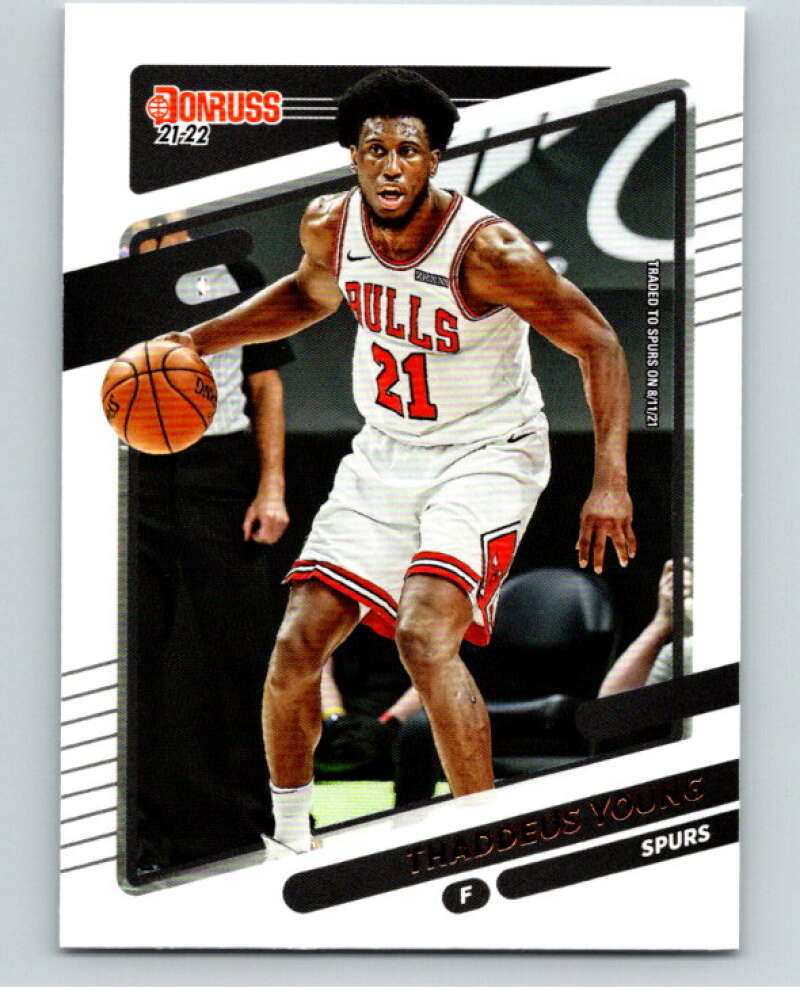 2021-22 Donruss #90 Thaddeus Young San Antonio Spurs V88326 Image 1