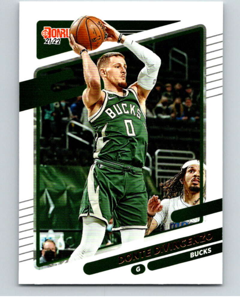 2021-22 Donruss #94 Donte DiVincenzo Milwaukee Bucks V88329 Image 1