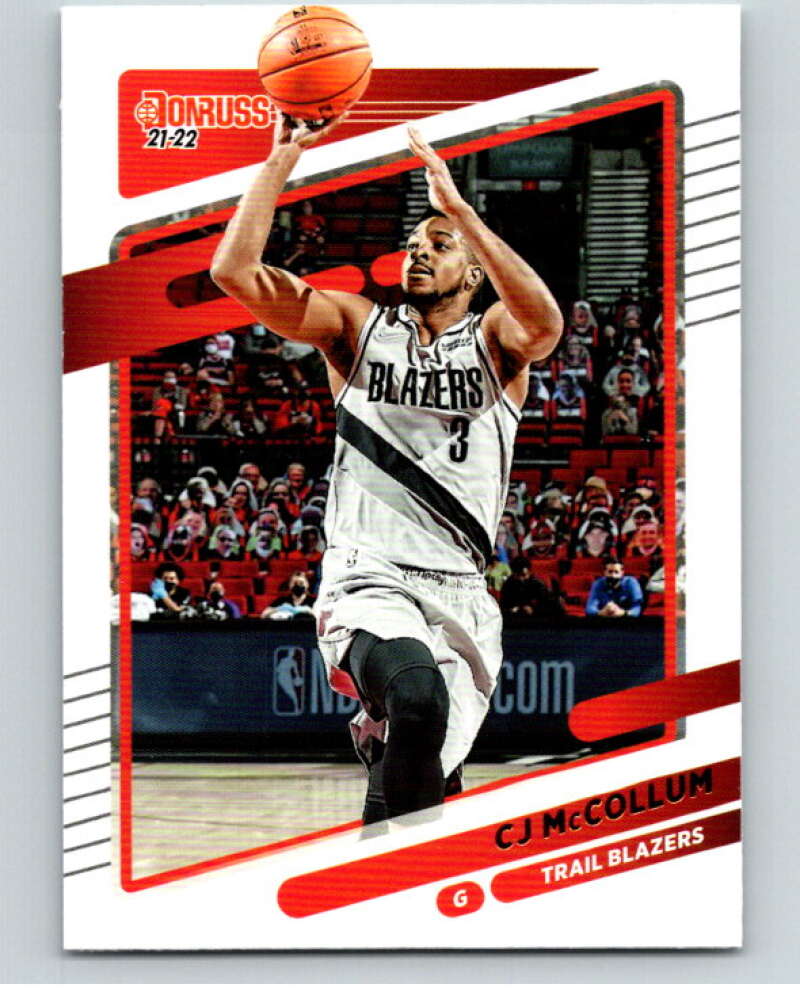 2021-22 Donruss #110 CJ McCollum Portland Trail Blazers V88337 Image 1