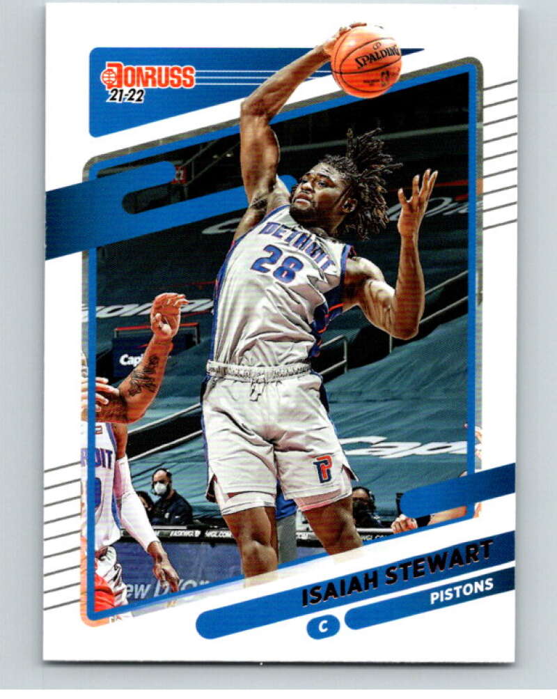 2021-22 Donruss #113 Isaiah Stewart Detroit Pistons V88339 Image 1