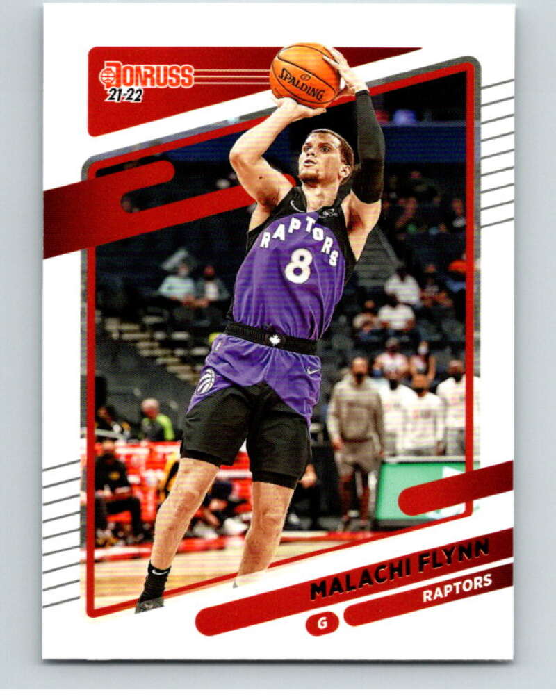 2021-22 Donruss #153 Malachi Flynn Toronto Raptors V88358 Image 1
