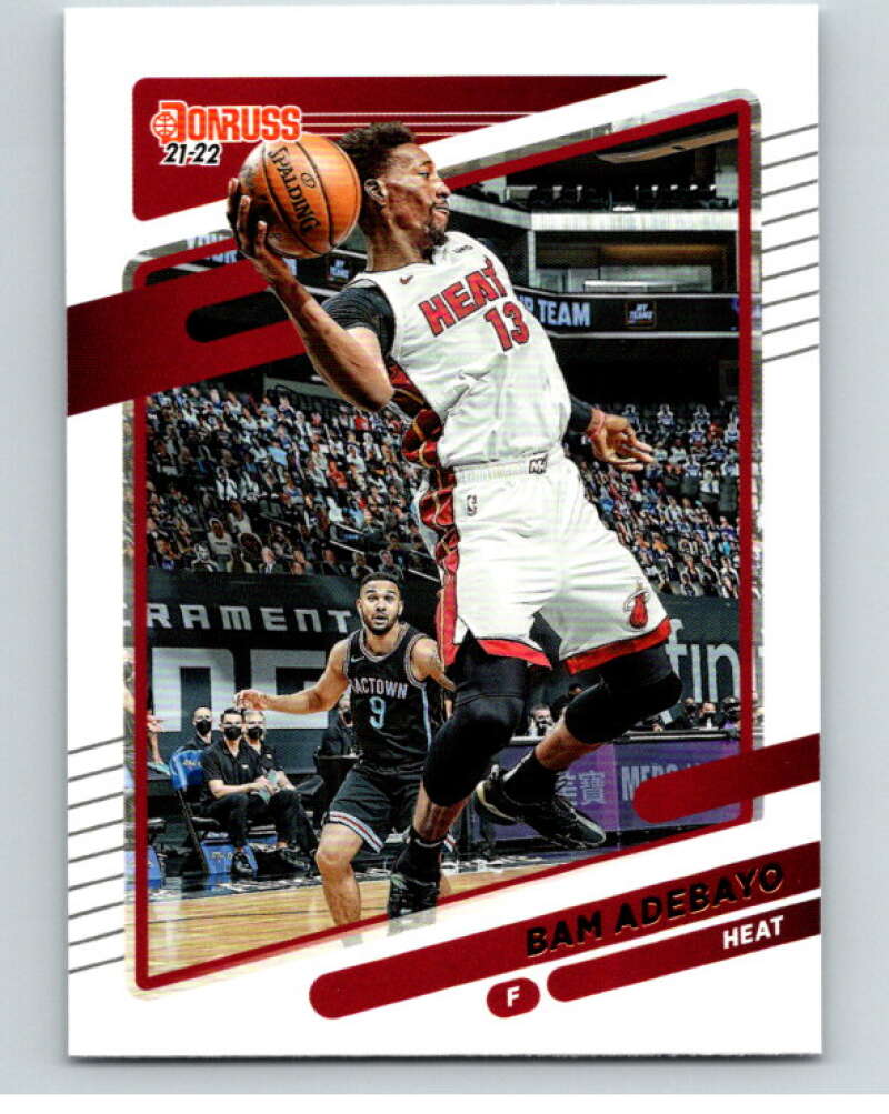 2021-22 Donruss #154 Bam Adebayo Miami Heat V88359 Image 1