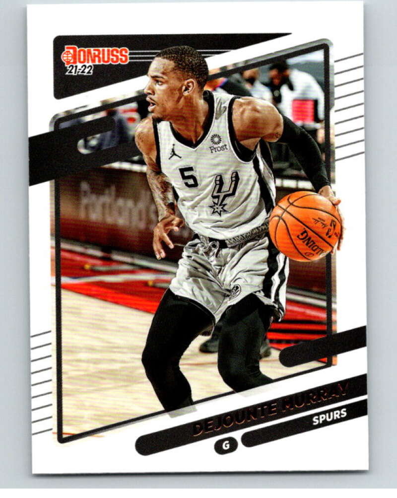 2021-22 Donruss #157 Dejounte Murray San Antonio Spurs V88362 Image 1