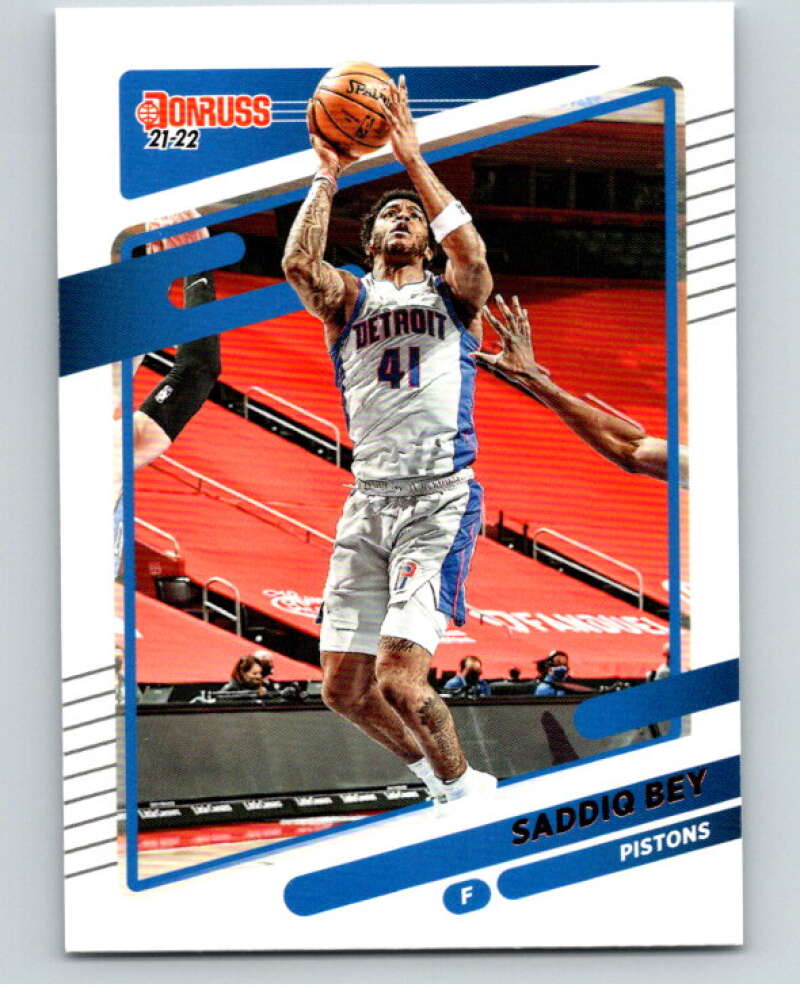 2021-22 Donruss #195 Saddiq Bey Detroit Pistons V88379 Image 1