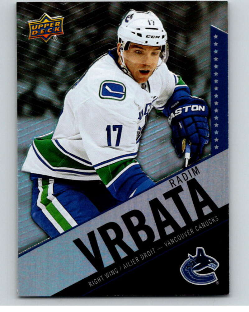 2015-16 Upper Deck Tim Hortons #17 Radim Vrbata Vancouver Canucks Image 1