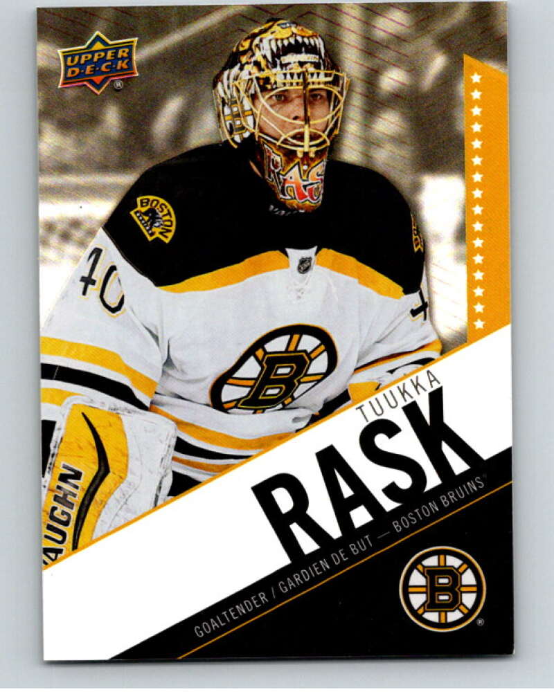 2015-16 Upper Deck Tim Hortons #36 Tuukka Rask Boston Bruins Image 1