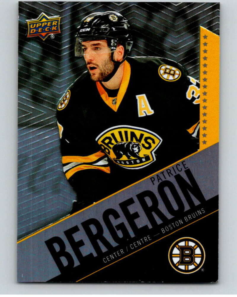 2015-16 Upper Deck Tim Hortons #37 Patrice Bergeron Boston Bruins Image 1