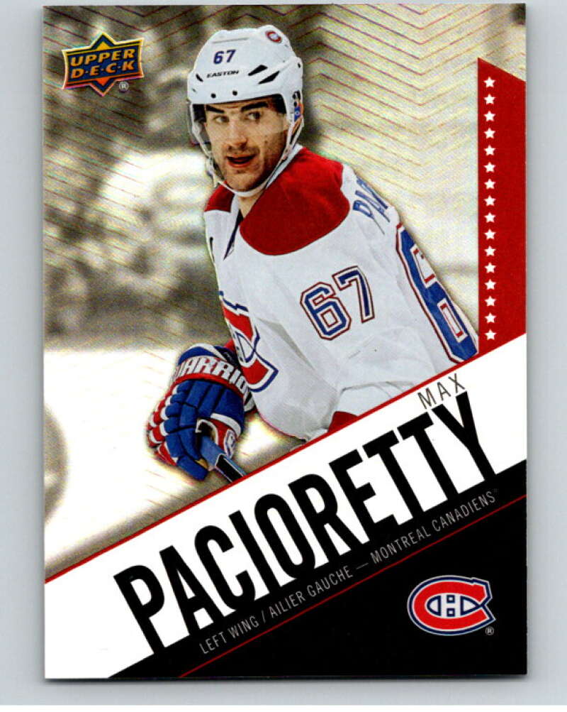2015-16 Upper Deck Tim Hortons #67 Max Pacioretty Montreal Canadiens Image 1