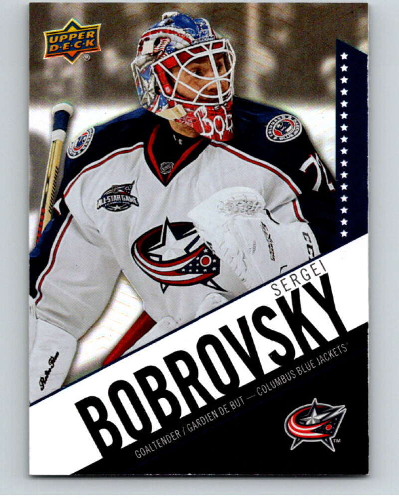2015-16 Upper Deck Tim Hortons #72 Sergei Bobrovsky Columbus Blue Jackets Image 1