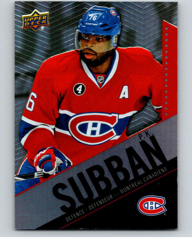 2015-16 Upper Deck Tim Hortons #76 P.K. Subban Montreal Canadiens Image 1