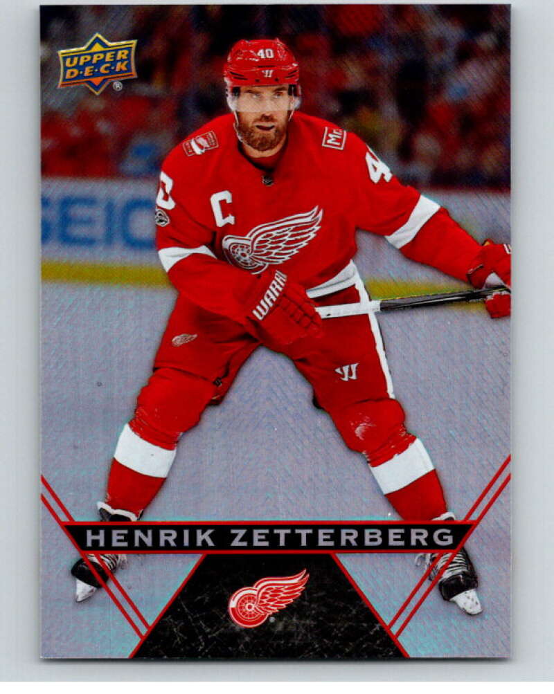 2018-19 Upper Deck Tim Hortons #40 Henrik Zetterberg Detroit Red Wings Image 1