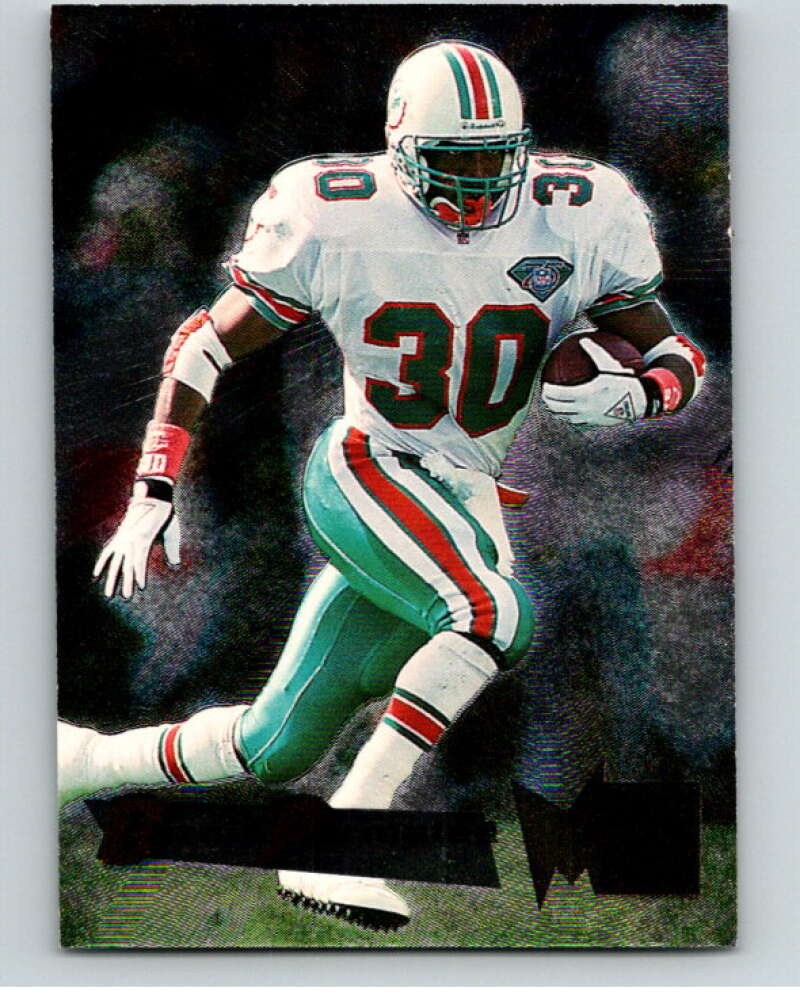 1995 Fleer Metal #103 Bernie Parmalee Miami Dolphins V89353 Image 1