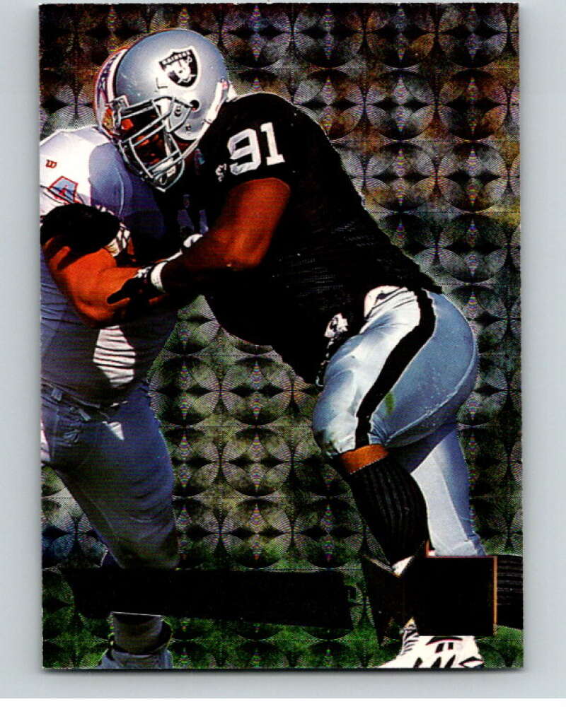 1995 Fleer Metal #142 Chester McGlockton Oakland Raiders V89399 Image 1