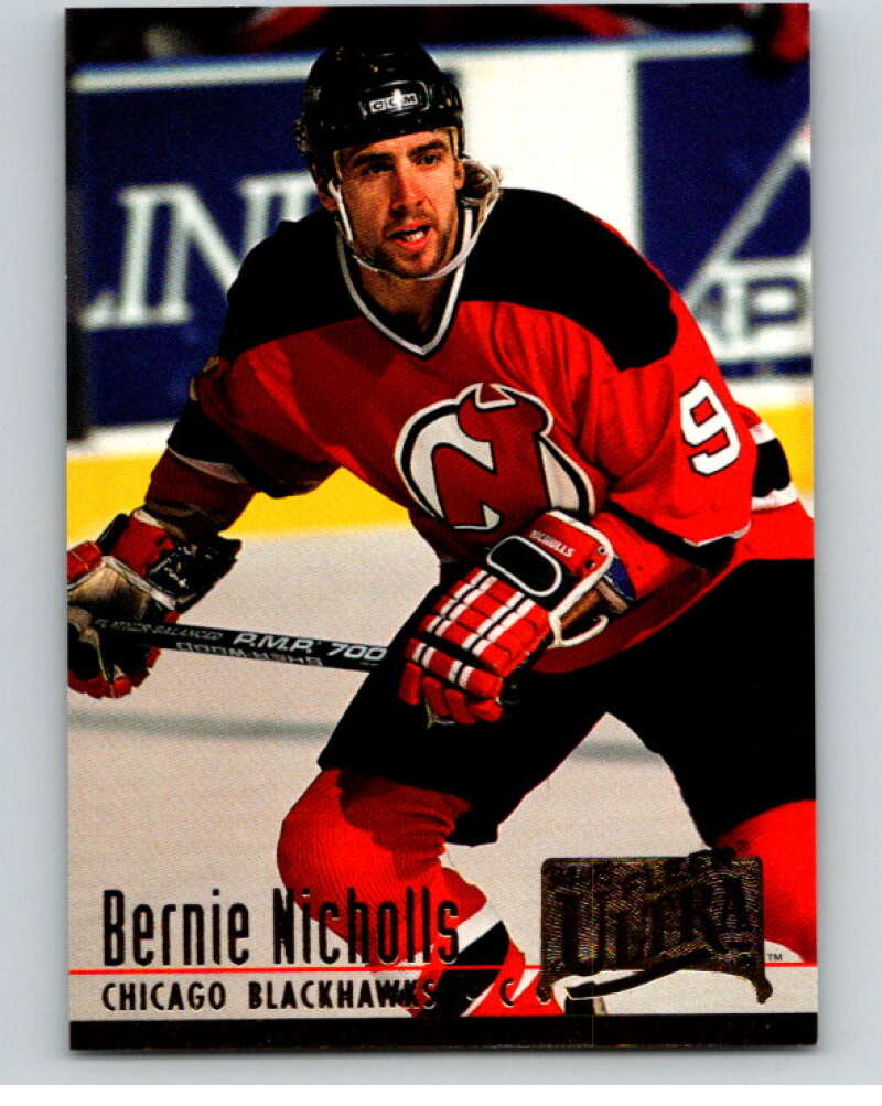 1994-95 Fleer Ultra #42 Bernie Nicholls Chicago Blackhawks V90187 Image 1