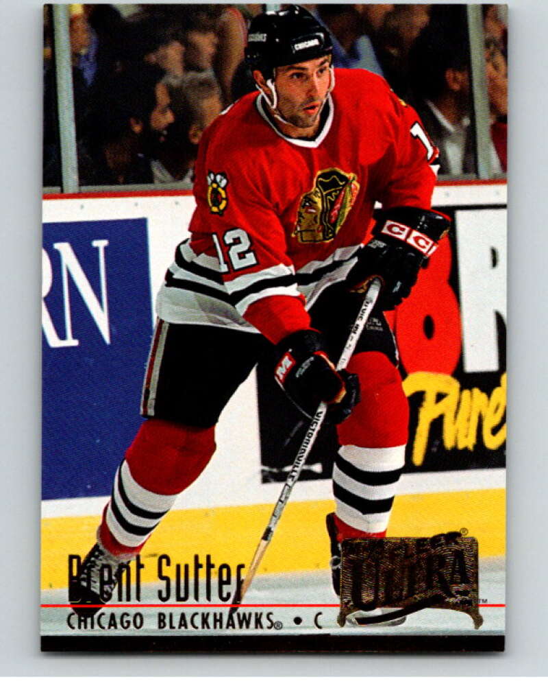 1994-95 Fleer Ultra #47 Brent Sutter Chicago Blackhawks V90192 Image 1