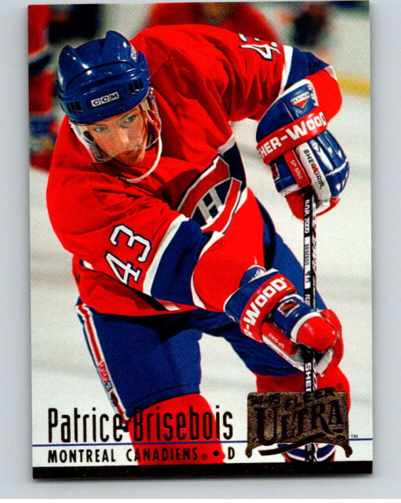 1994-95 Fleer Ultra #106 Patrice Brisebois Montreal Canadiens V90251 Image 1