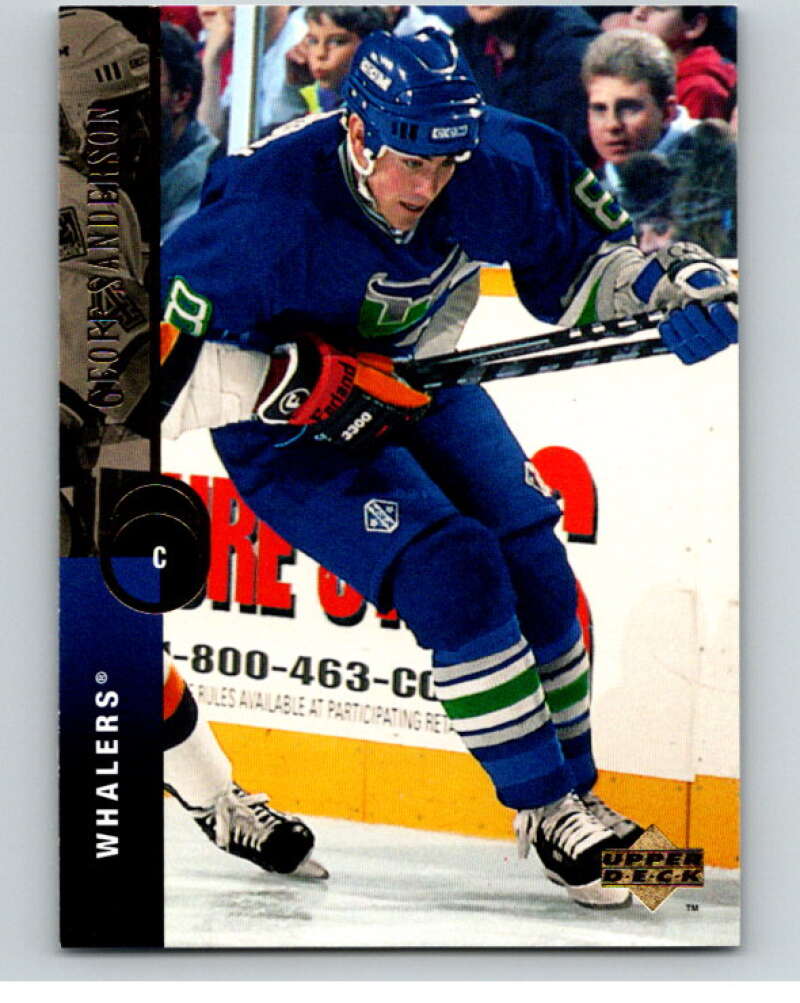 1994-95 Upper Deck #6 Geoff Sanderson Hartford Whalers V90401 Image 1