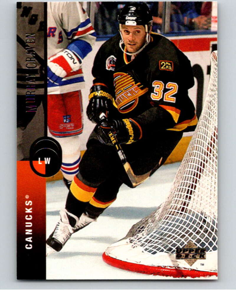 1994-95 Upper Deck #45 Murray Craven Vancouver Canucks V90440 Image 1