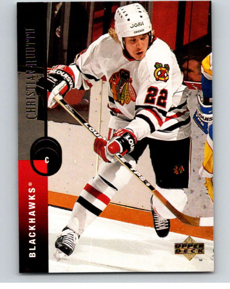 1994-95 Upper Deck #56 Christian Ruuttu Chicago Blackhawks V90451 Image 1