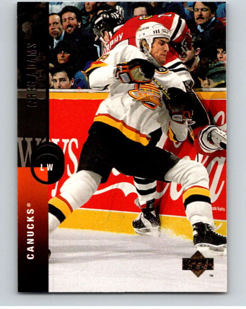 1994-95 Upper Deck #211 Greg Adams Vancouver Canucks V90606 Image 1