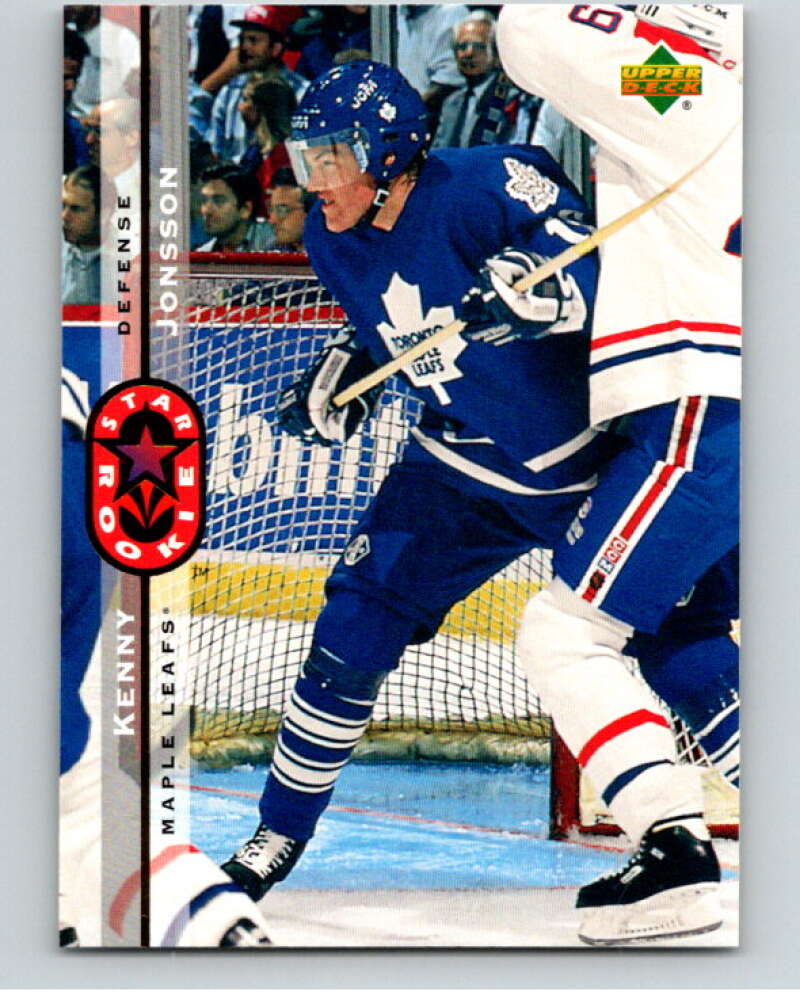 1994-95 Upper Deck #238 Kenny Jonsson SR RC Rookie Toronto Maple Leafs V90633 Image 1