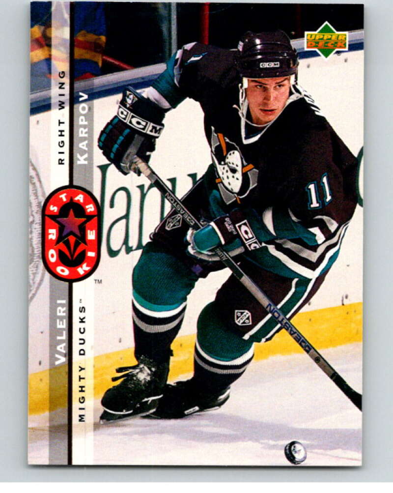 1994-95 Upper Deck #255 Valeri Bure SR RC Rookie Montreal Canadiens V90650 Image 1