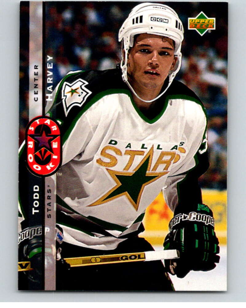 1994-95 Upper Deck #267 Todd Harvey SR RC Rookie Dallas Stars V90662 Image 1