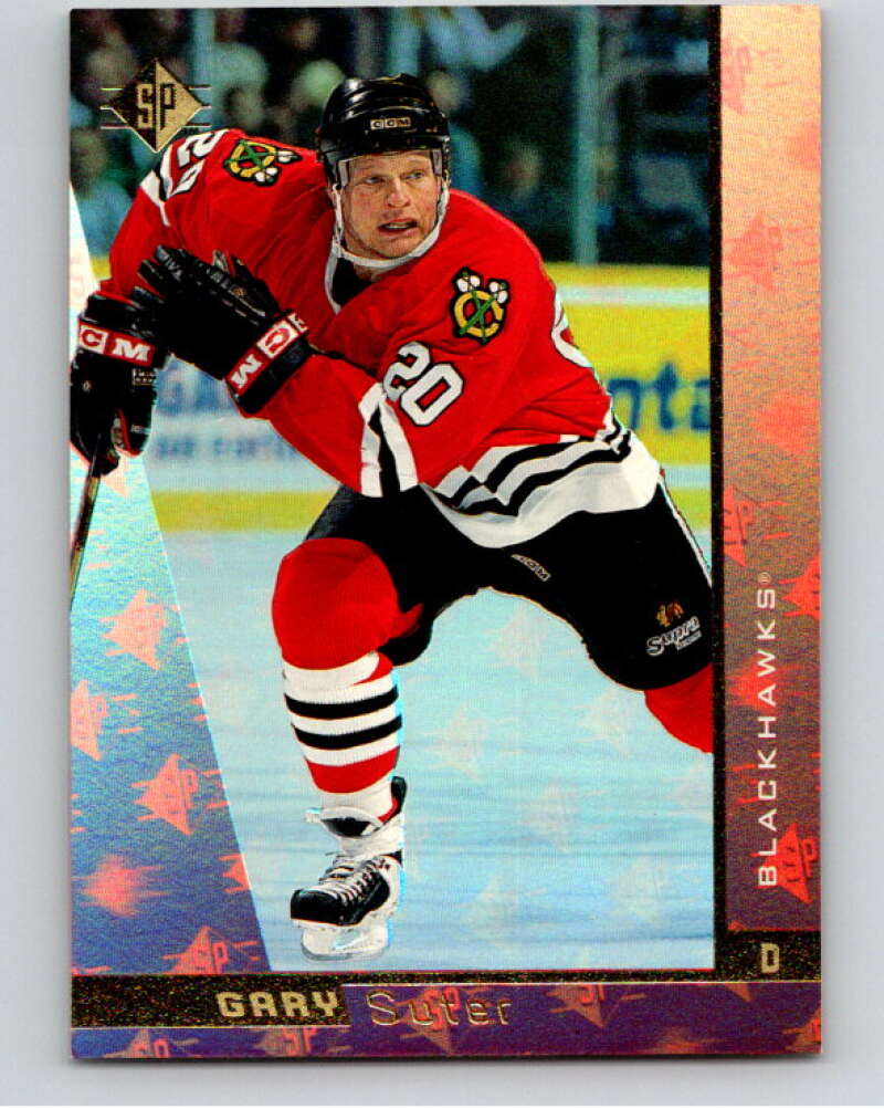 1996-97 SP Hockey #29 Gary Suter Chicago Blackhawks V90968 Image 1