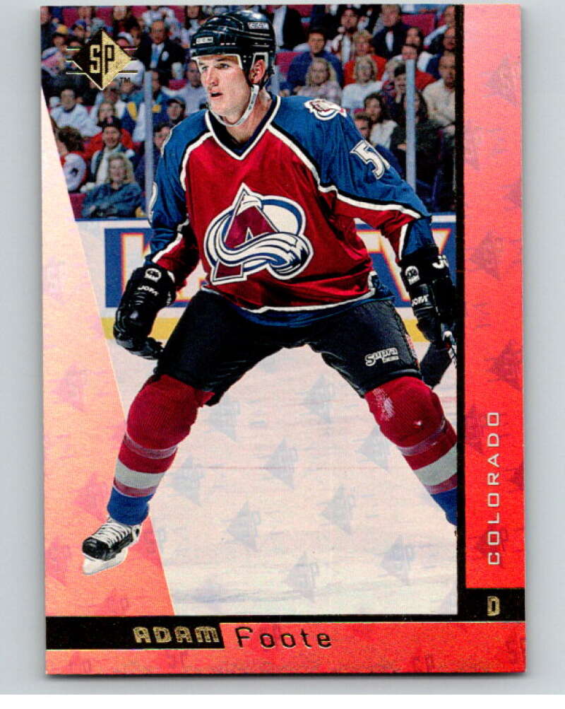 1996-97 SP Hockey #38 Adam Foote Colorado Avalanche V90976 Image 1
