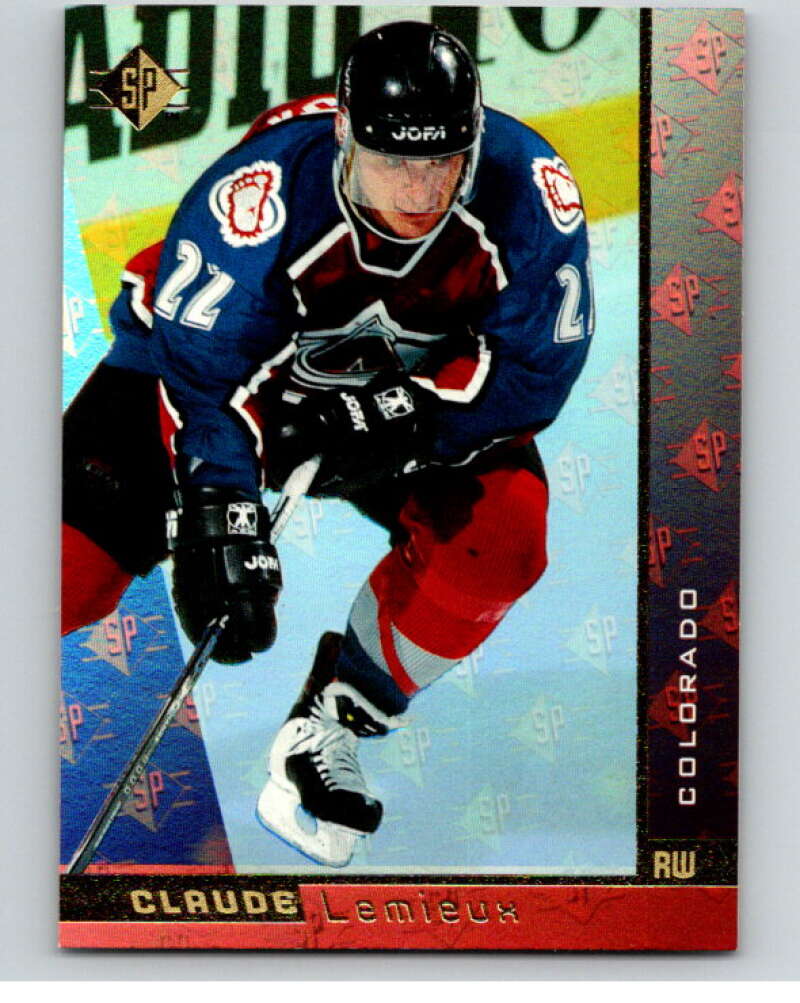 1996-97 SP Hockey #39 Claude Lemieux Colorado Avalanche V90977 Image 1